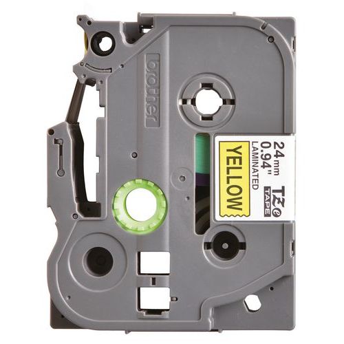 Cassetes de fita para máquina de etiquetar Brother - Largura 24 mm