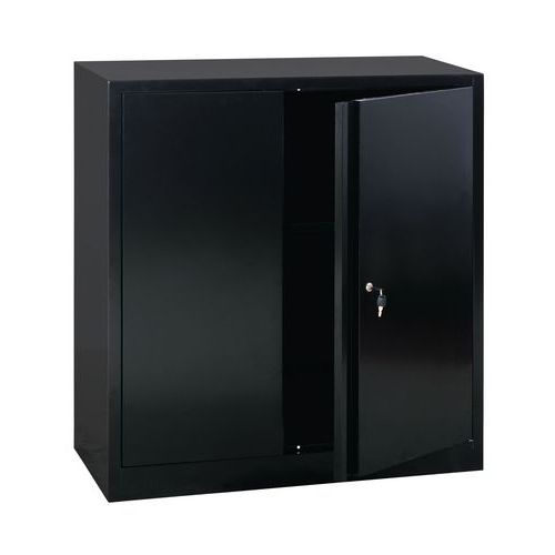 Armário monobloco com porta rebatível, compacto – altura 100 cm – Manutan Expert