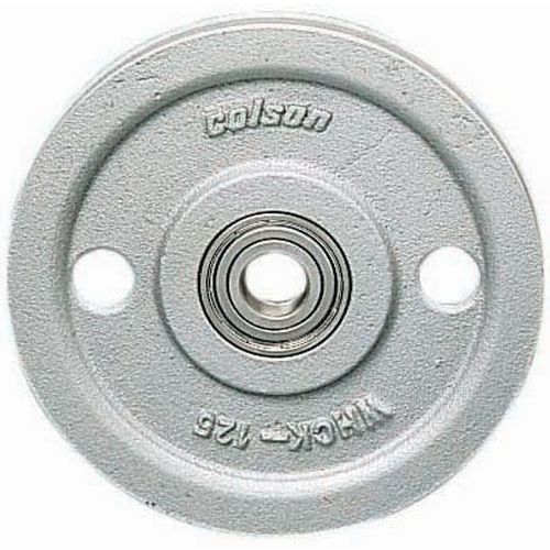 Roldana em ferro fundido e aço sobre rolamento de esferas - Capacidade de 85 a 550 kg