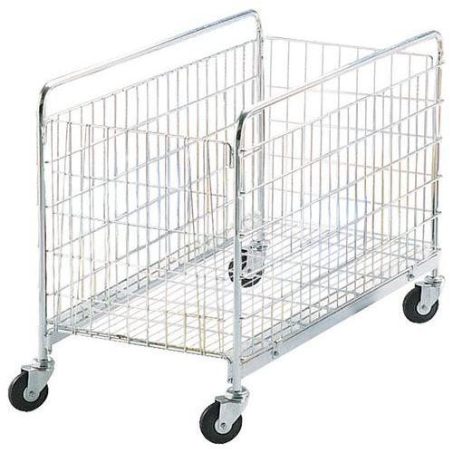 Carro gradeado dobrável - Capacidade 50 kg
