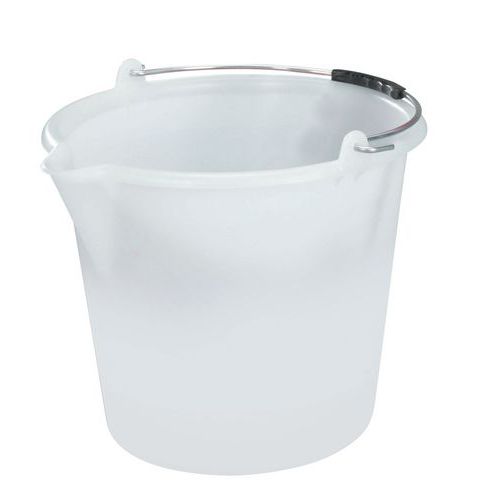 Balde com bico de descarga – branco – 12 a 18 L