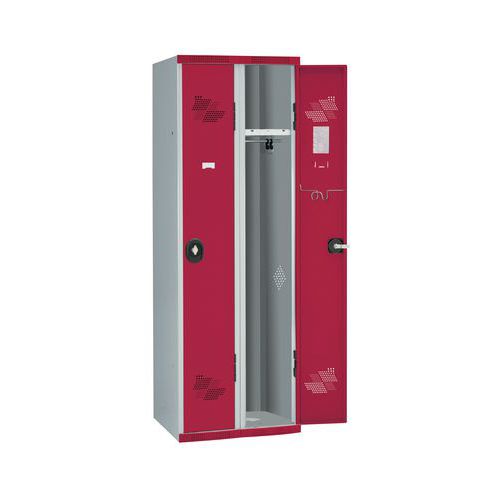 Cacifo com 2 colunas Seamline Optimum® – largura de 300 mm, com base – Acial