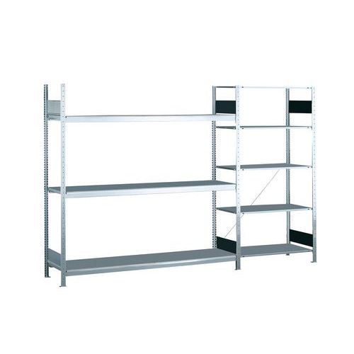 Estante de grandes dimensões Easy-Fix Plus – prateleiras galvanizadas - Schulte