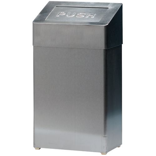 Caixote de lixo metálico - 18 L