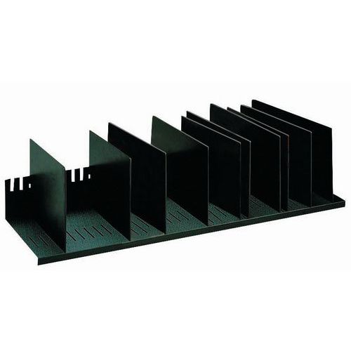 Classificador vertical com divisórias amovíveis para armários – Preto - Paperflow