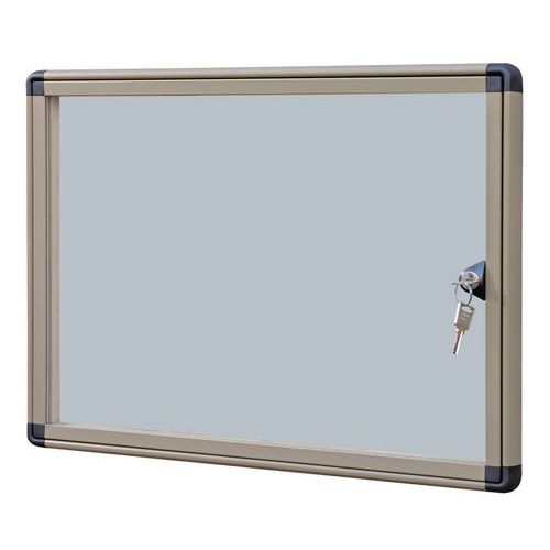 Vitrina de exterior Alcor – fundo em alumínio – porta em plexiglas