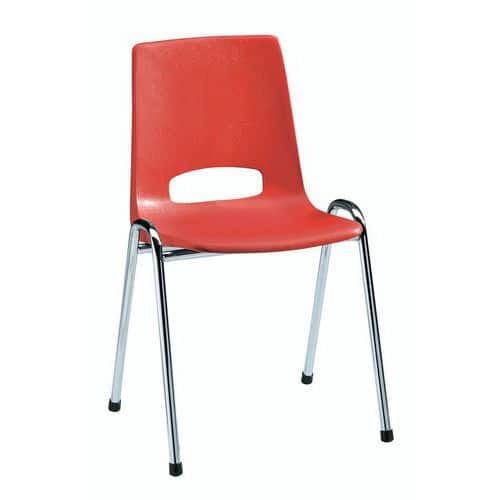 Cadeira estrutura plástico - Vermelho