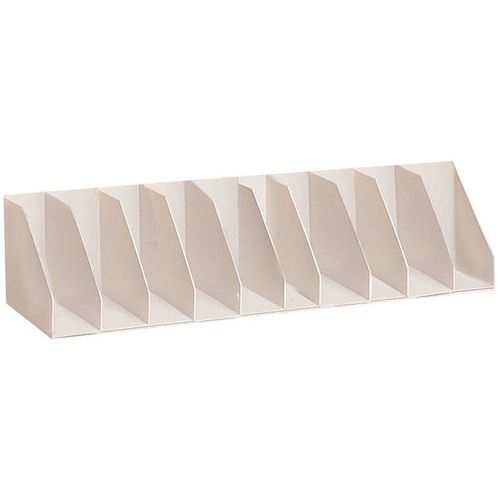 Classificador vertical com divisórias fixas para armários – Cinza - Paperflow Classificador vertical com divisórias fixas para armários – Cinza - Paperflow