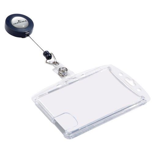 Porta-crachás para cartão magnético - Com enrolador Porta-crachás para cartão magnético - Com enrolador