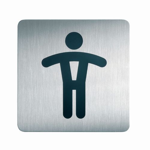 Pictograma quadrado para sanitários – Homens