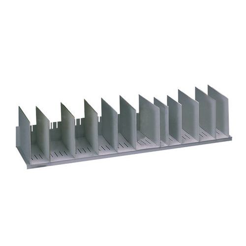 Classificador vertical com divisórias amovíveis para armários – Cinza - Paperflow