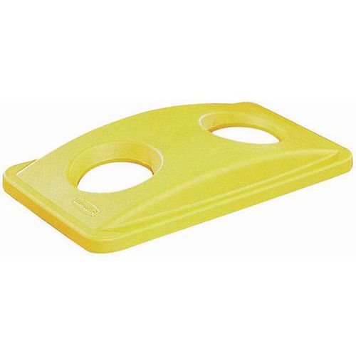 Tampa cinzenta fechada para Slim Jim Vented – 60 L e 87 L – Rubbermaid