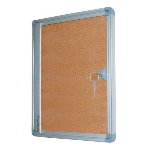 Vitrina de interior Phoenix – Fundo em cortiça – Porta em plexiglas