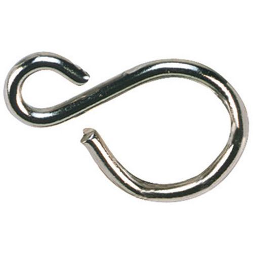 Gancho em S - Ferro niquelado