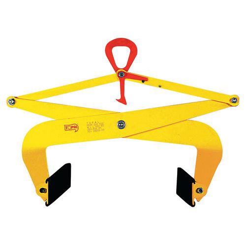 Pinça de aperto automático – Capacidade de 500 a 1000 kg