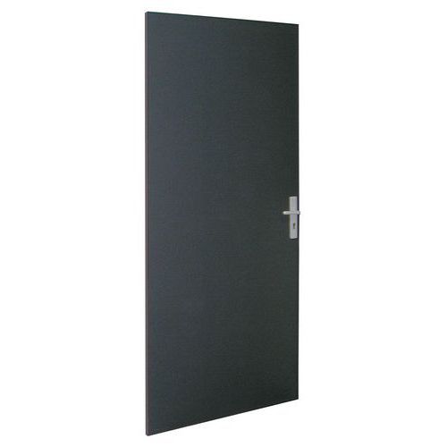 Porta rebatível para divisórias de oficina em chapa de aço ou melamina - Painel integral - Altura 2,75 m
