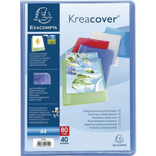 Pasta de proteção de documentos semirrígida Kreacover A4