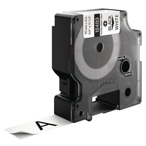 Cassetes de fita Dymo Rhino Pro ID1 Nylon flexível