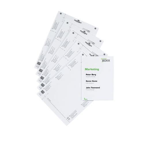 Placa de inserções em papel Bristol para placa de porta Infosign - A5 - Durable