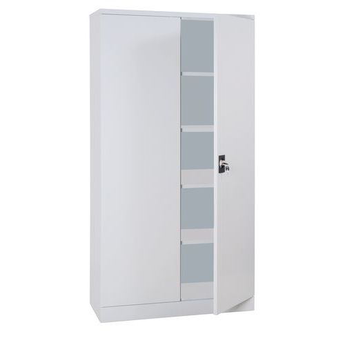 Armário alto com portas rebatíveis para montar – largura 100 cm - Manutan Expert