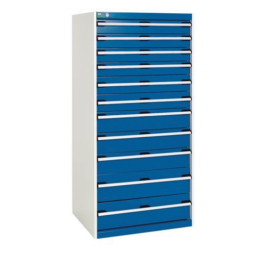 Armário de oficina com gavetas Bott SL-86 - 160 cm de altura