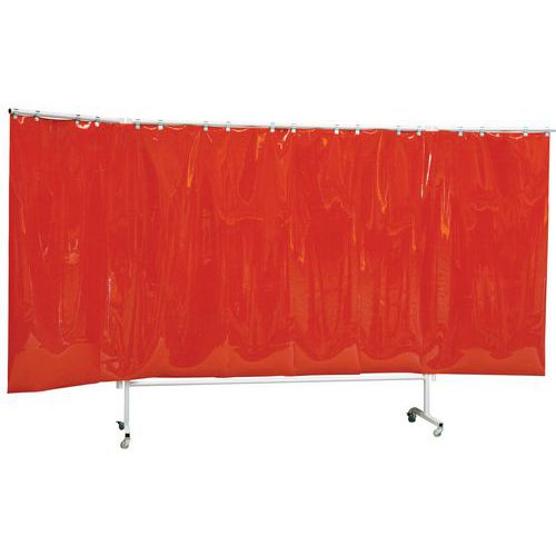 Biombo móvel de lamelas - Acabamento standard