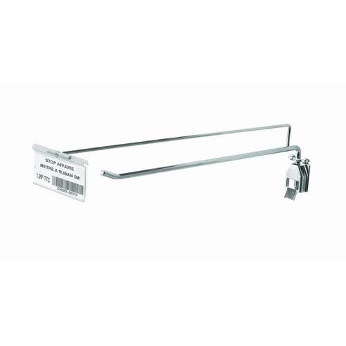 Gancho com suporte para preços integrado para Estante Gondolux