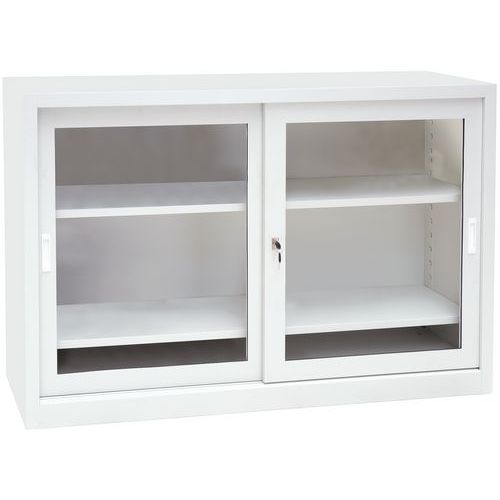Armário baixo com portas corrediças CH – comp. 150 cm – Manutan Expert Armário baixo com portas corrediças CH – comp. 150 cm – Manutan Expert