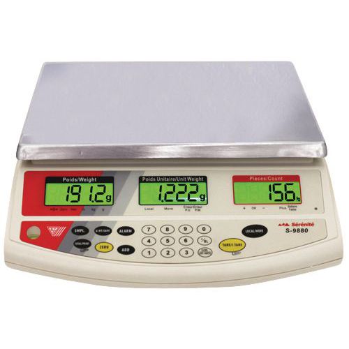Balança de contagem com coluna luminosa 9880 - Capacidade de 3 a 30 kg - B3C