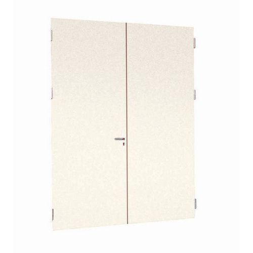 Porta rebatível para divisórias de oficina em melamina - Parede integral - Altura 3.01 m