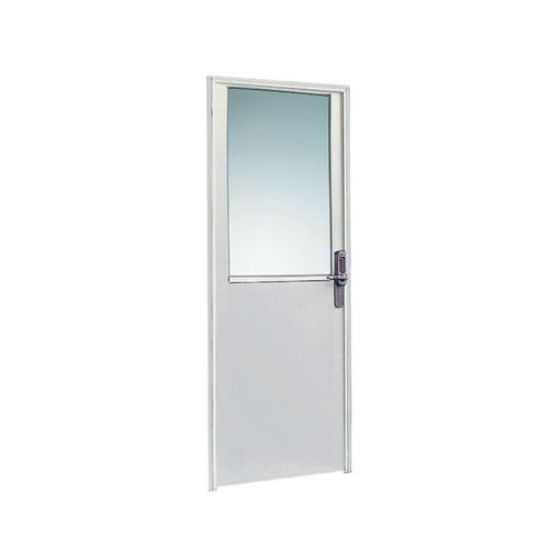 Porta rebatível para divisórias de oficina em chapa de aço - Painel vidrado - Altura 3.01 m