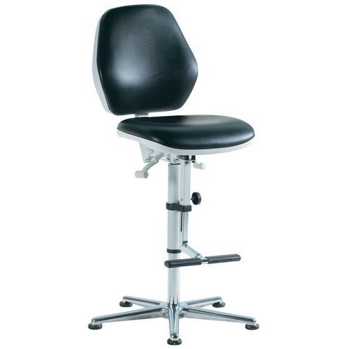 Cadeira para salas brancas Bimos 9141 - Alta - Com rodízios Cadeira para salas brancas Bimos 9141 - Alta - Com rodízios
