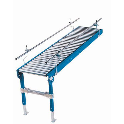 Transportador gravítico TRS com rolos em aço Ø 60 mm – Somefi