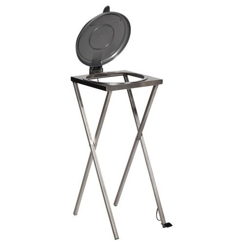 Suporte fixo para saco de lixo de 120 l em tesoura com pedal Suporte fixo para saco de lixo de 120 l em tesoura com pedal