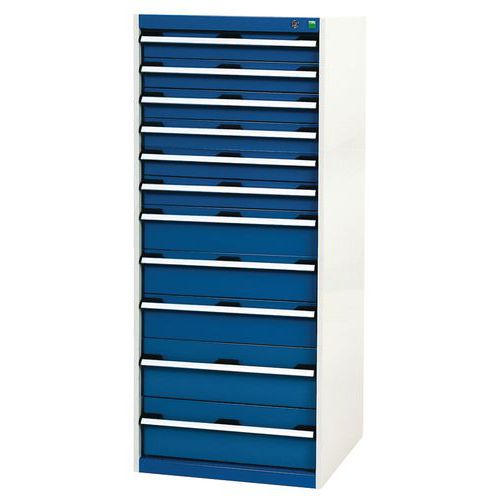 Armário com 11 gavetas Cubio – 1600x650x750 mm – Bott