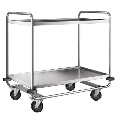 Carro inox - 2 plataformas - Capacidade 200 kg