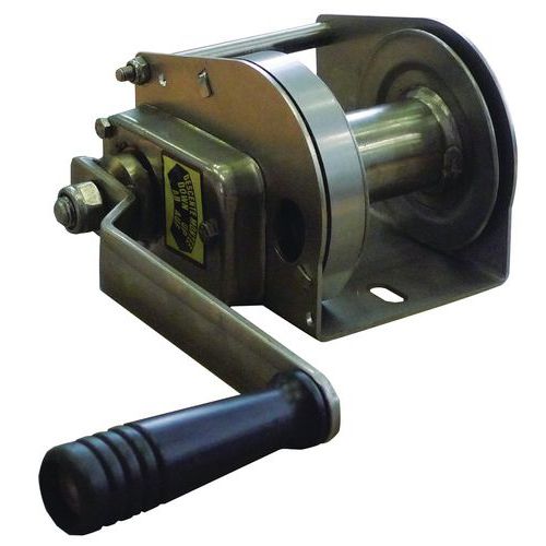 Guincho de reboque e elevação com autobloqueio – Inox – capacidade: 80 a 490 kg