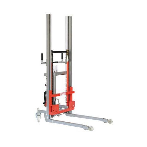 Empilhador elevador regulável em largura - Capacidade 600 kg Empilhador elevador regulável em largura - Capacidade 600 kg