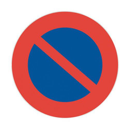 Painel de proibição – Estacionamento proibido – adesivo