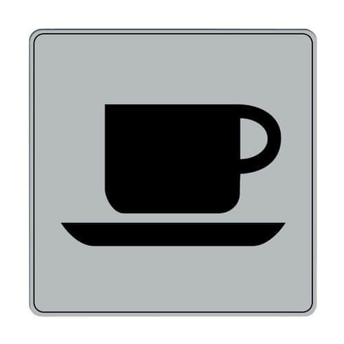 Pictograma em poliestireno ISO 7001 – Café/bufete