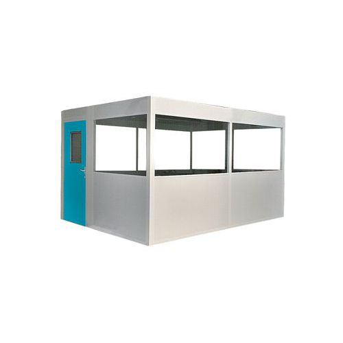 Cabina de parede dupla em chapa de aço - De montar - Porta rebatível