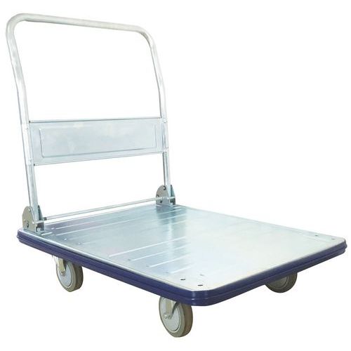 Carro em aço com espaldar rebatível – Capacidade de 350 kg – Manutan Carro em aço com espaldar rebatível – Capacidade de 350 kg – Manutan