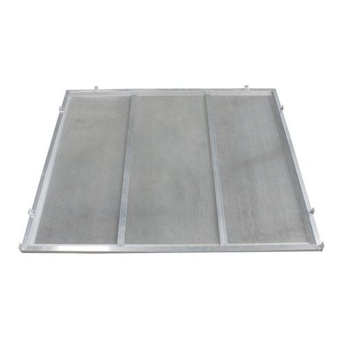 Fundo lateral intermédio para 3 módulos ou mais, para abrigo multiusos - Cobertura arredondada