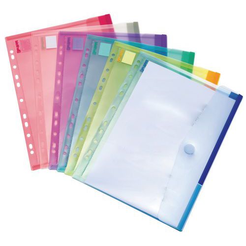 Bolsa envelope Tcollection COLOR – A4 perfurada – Tarifold