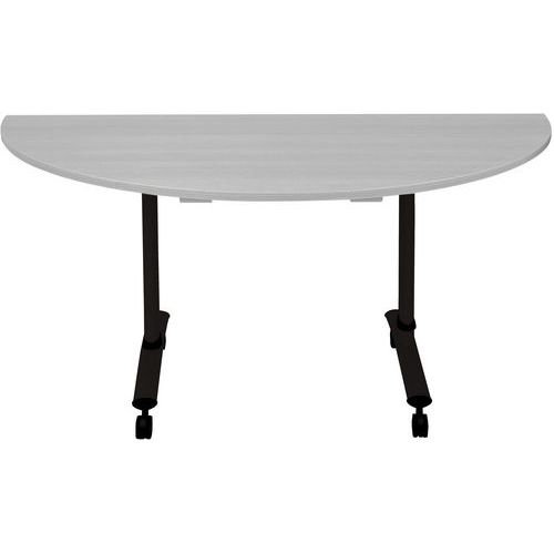 Mesa de reunião em meia-lua dobrável