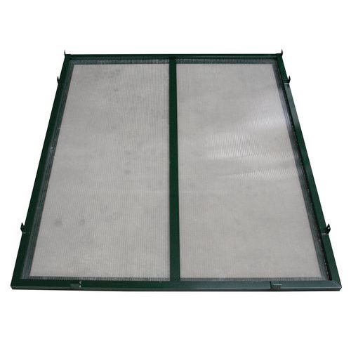 Ilharga com pala para abrigo multiusos - Cobertura arredondada