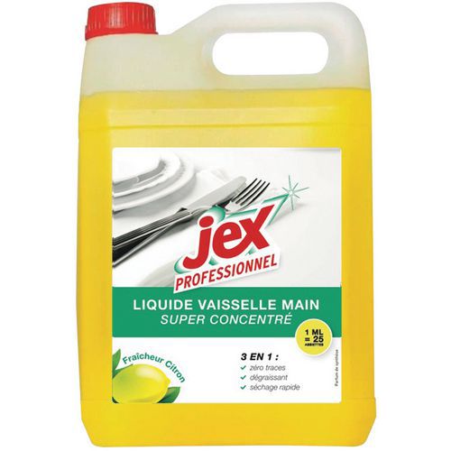 Líquido para lavar louça Jex Professionnel limão - Frasco de 1 L ou bidão de 5 L Líquido para lavar louça Jex Professionnel limão - Frasco de 1 L ou bidão de 5 L