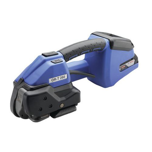 Combinado esticador-engastador ORT 260 – Para fita em polipropileno e poliéster Combinado esticador-engastador ORT 260 – Para fita em polipropileno e poliéster