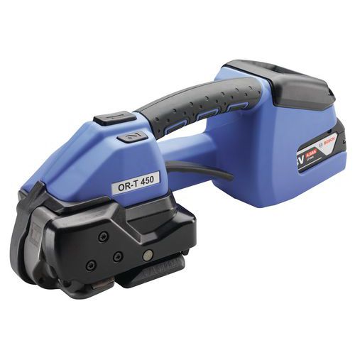 Combinado esticador-engastador ORT 450 – Para fita em polipropileno e poliéster Combinado esticador-engastador ORT 450 – Para fita em polipropileno e poliéster