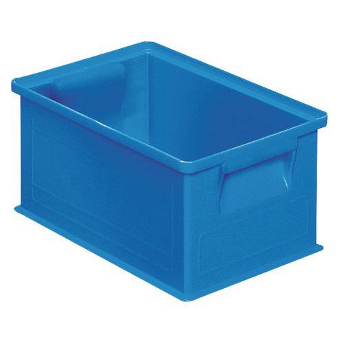 Caixa empilhável – Azul – 200 a 630 mm de comprimento – 3,6 a 85 L